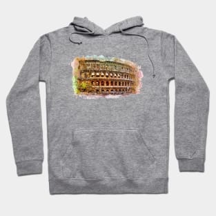 Rome art Colosseum #rome Hoodie